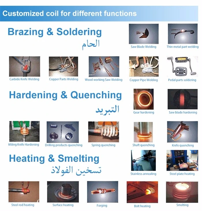 Induction Heating Machine for Metal Blade Soldering Rod Annealing