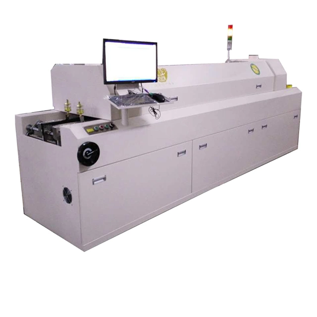 8 Zones Reflow Oven SMT BGA Chip Laptop and Motherboard Reflow Soldering Machine for LED Line